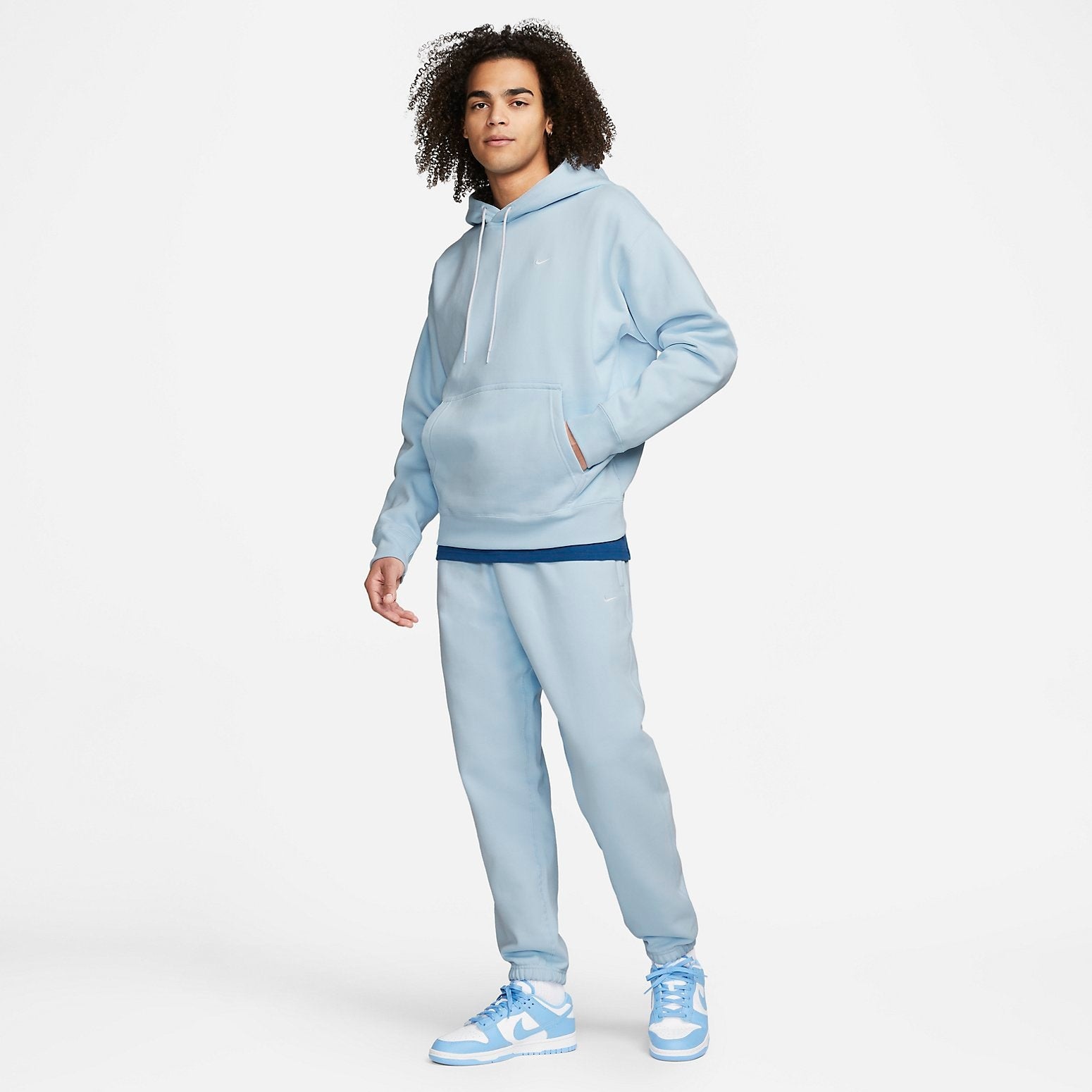 Nike Lab Solo Swoosh Sweatpants 'Baby Blue' CW5460-441 - 6