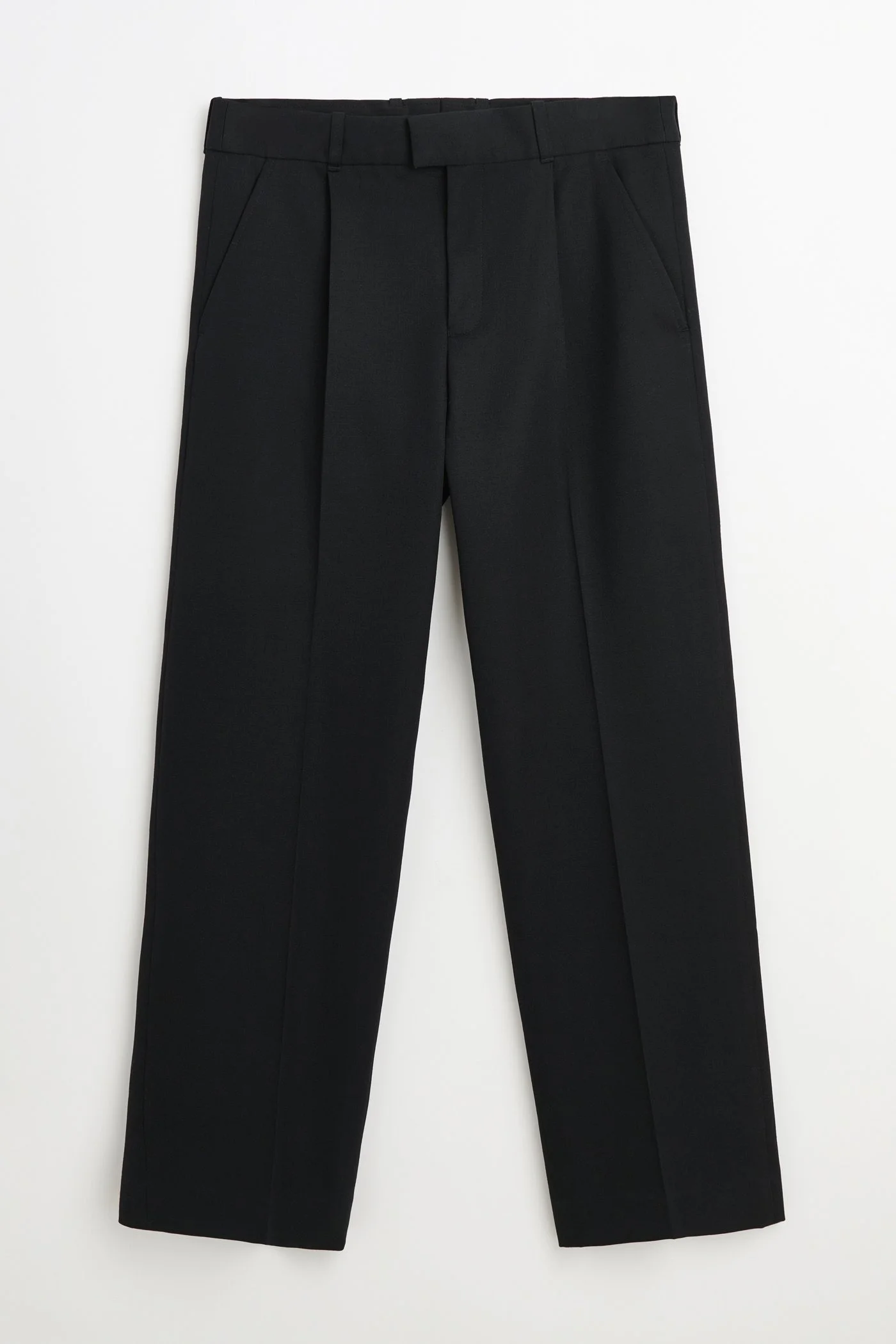 Slack Trouser Coarse Black Gabardine - 1