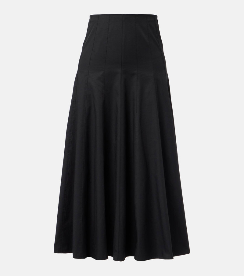 Heidi cotton-blend midi skirt 1