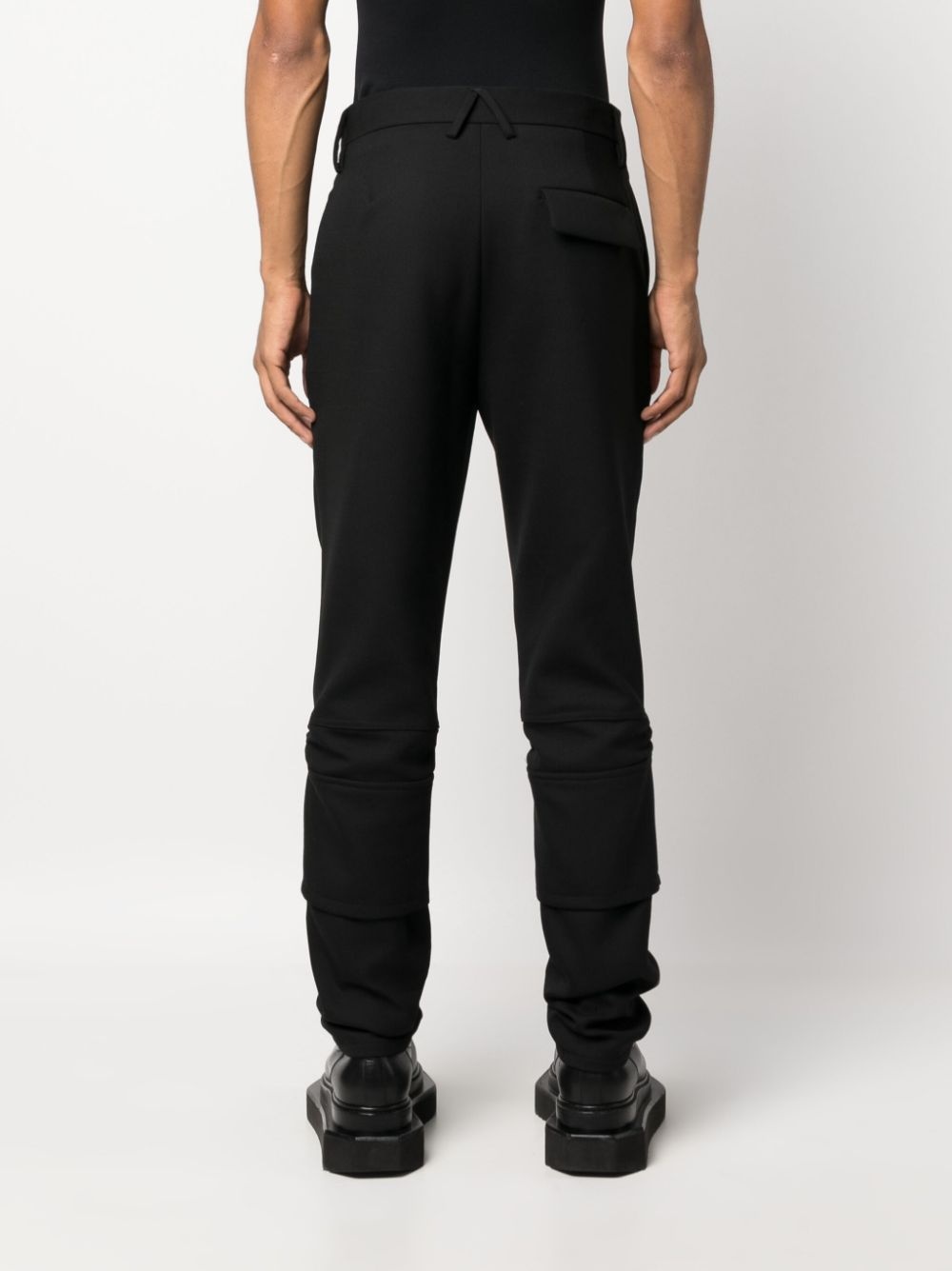 panelled slim-fit trousers - 4