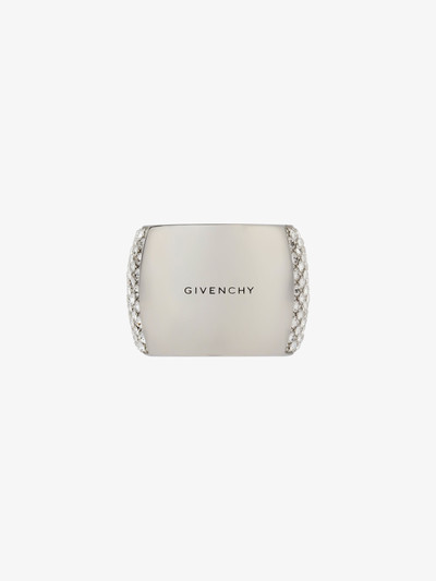 Givenchy 4G RING IN METAL WITH CRYSTALS outlook