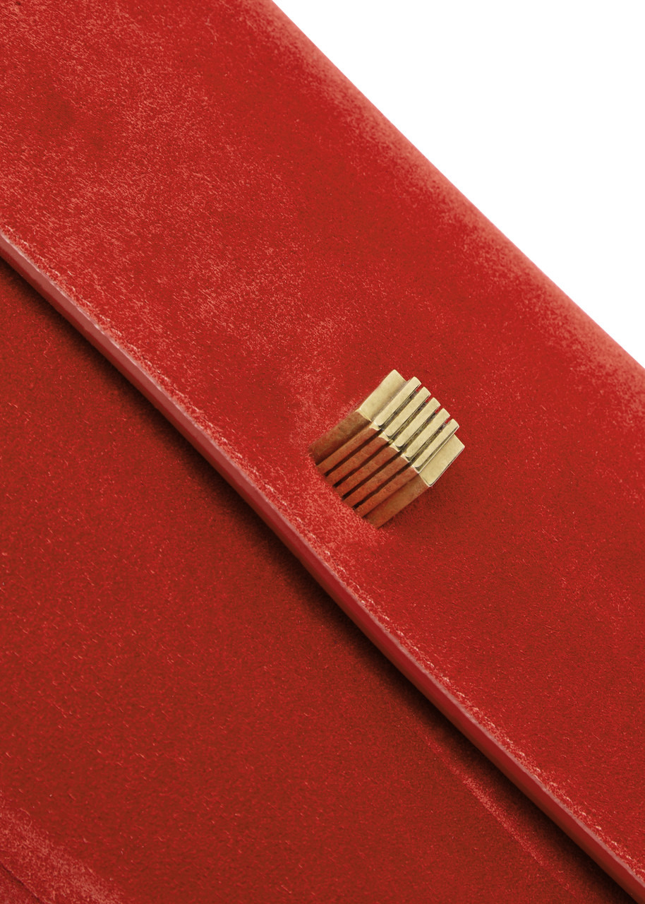 Khaite Audrey Suede Clutch - 3