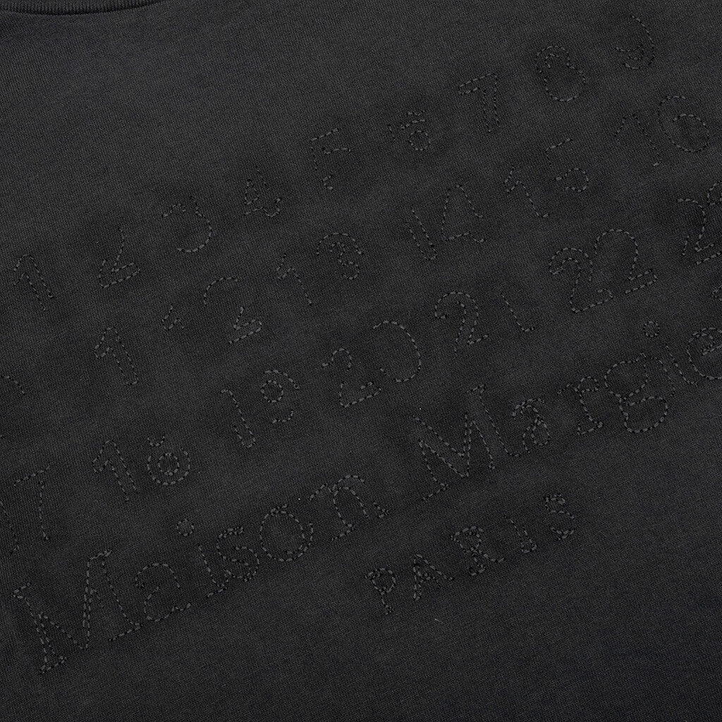 GLITCH LOGO T-SHIRT - WASHED BLACK - 3