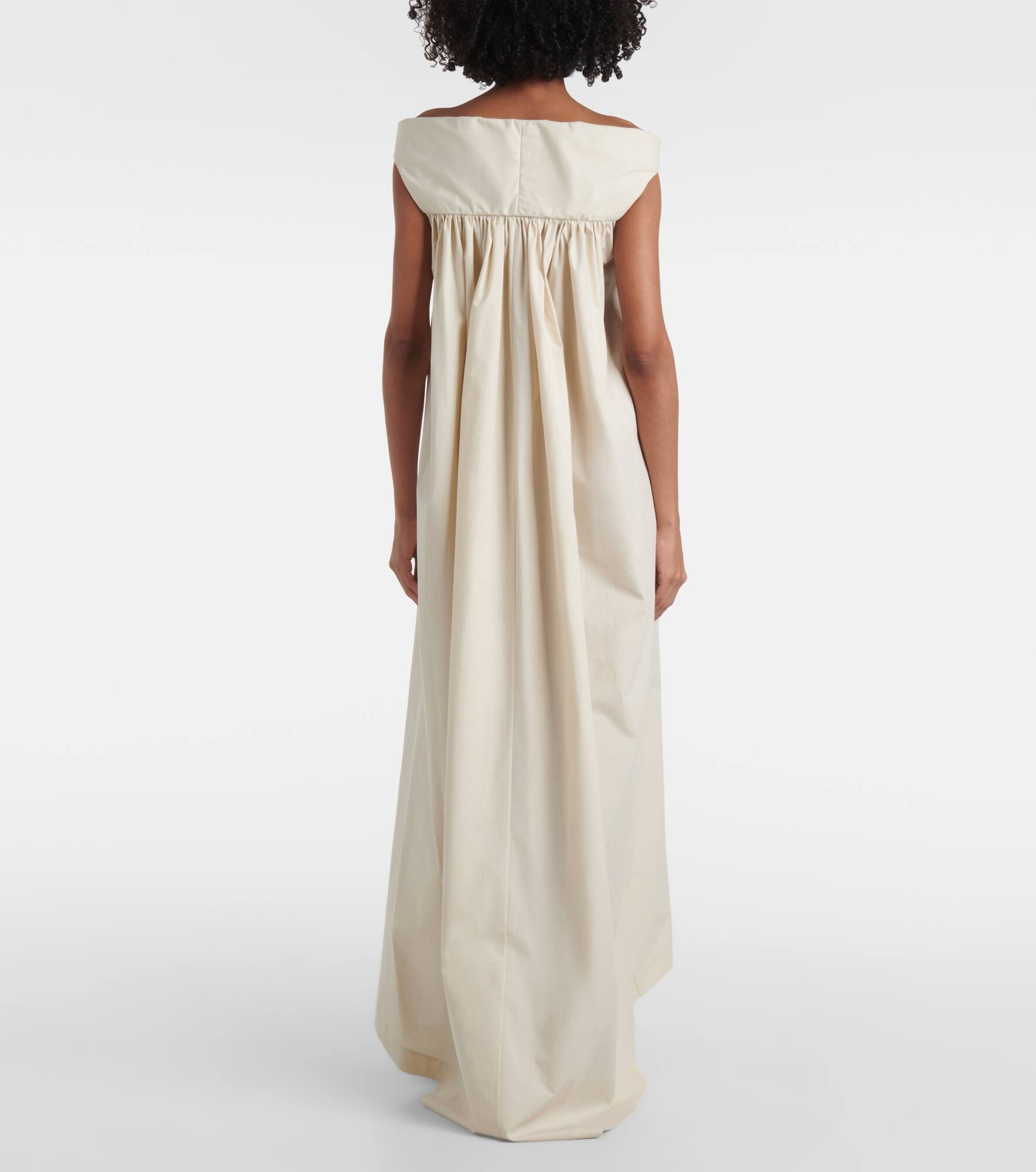 Chalice cutout cotton poplin maxi dress - 3