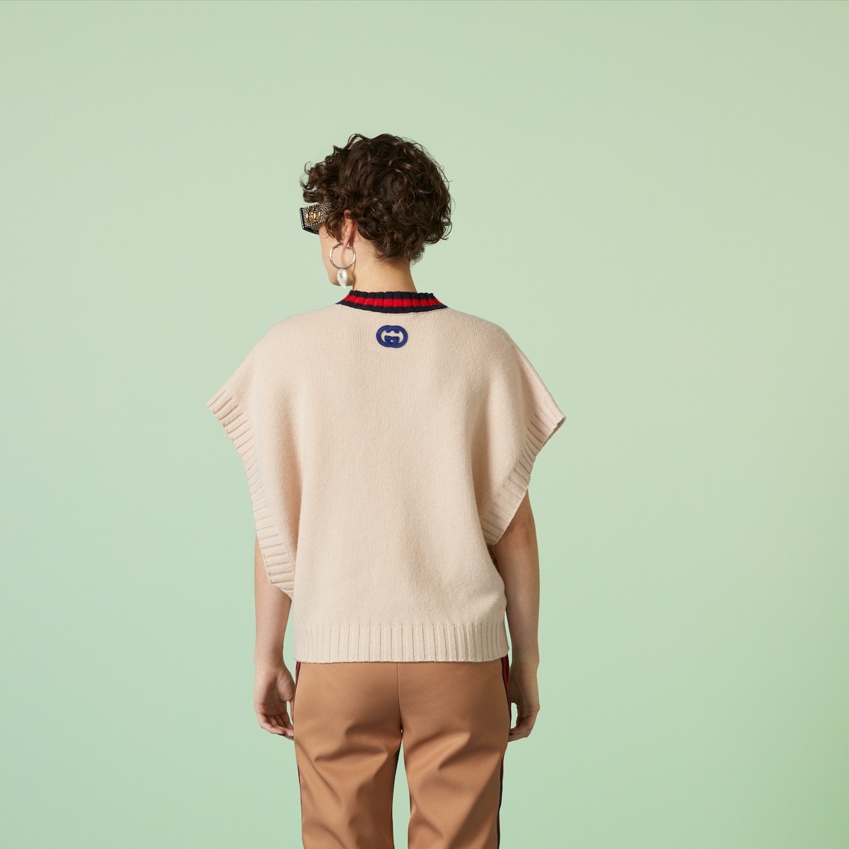 Wool sweater with Interlocking G - 6