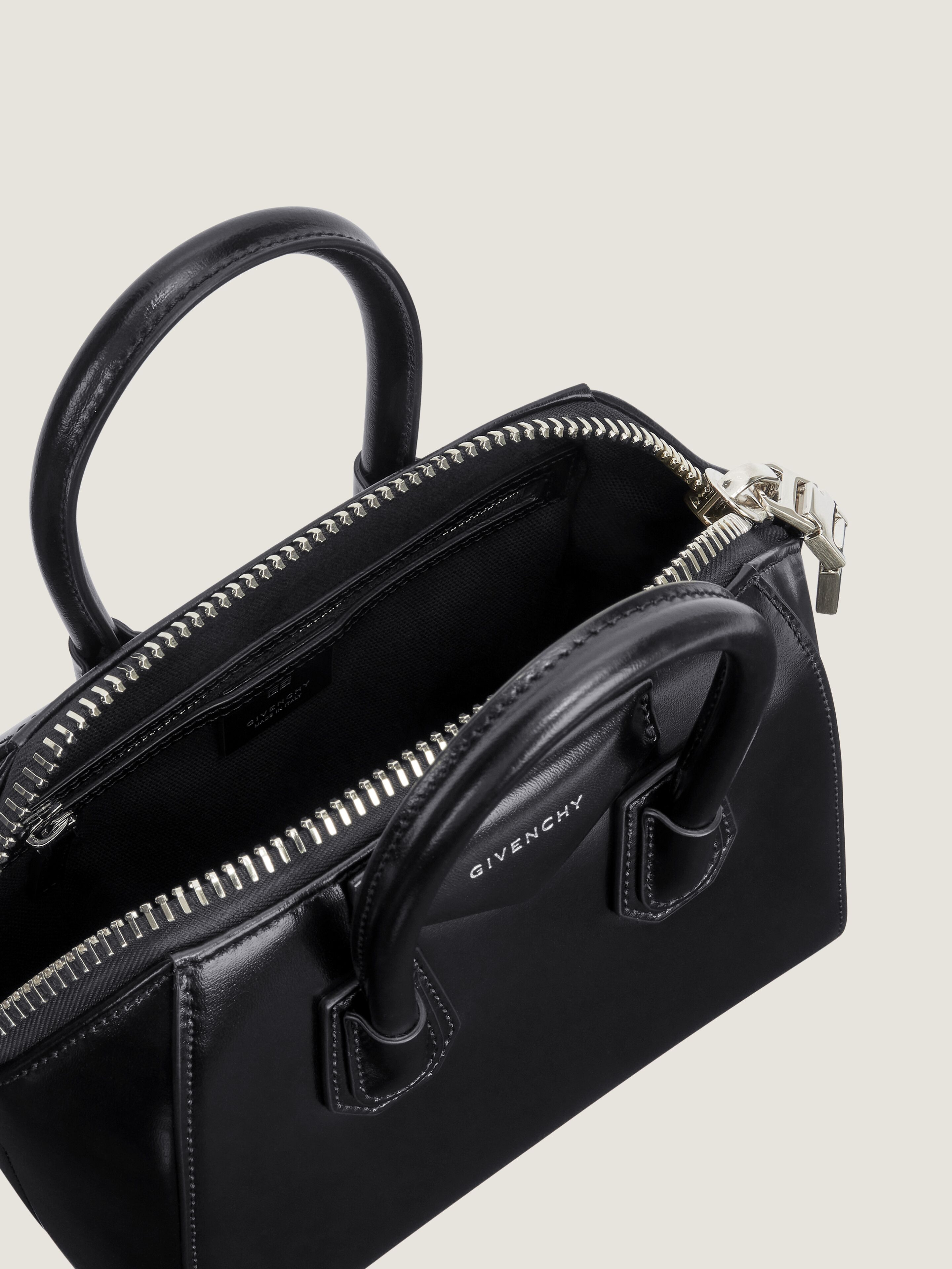 MINI ANTIGONA BAG IN BOX LEATHER - 5
