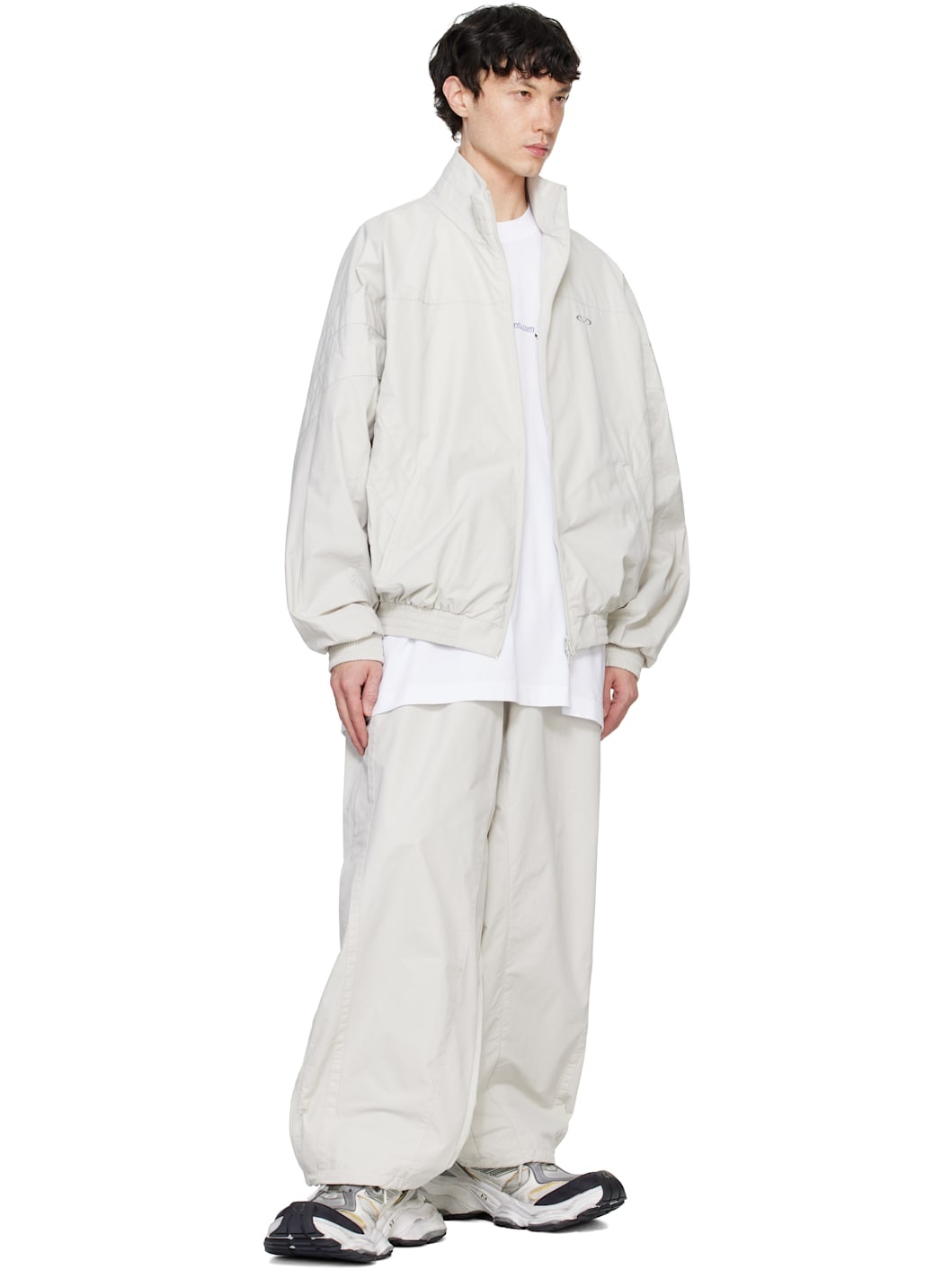 White Oval Logo Track Pants - 4
