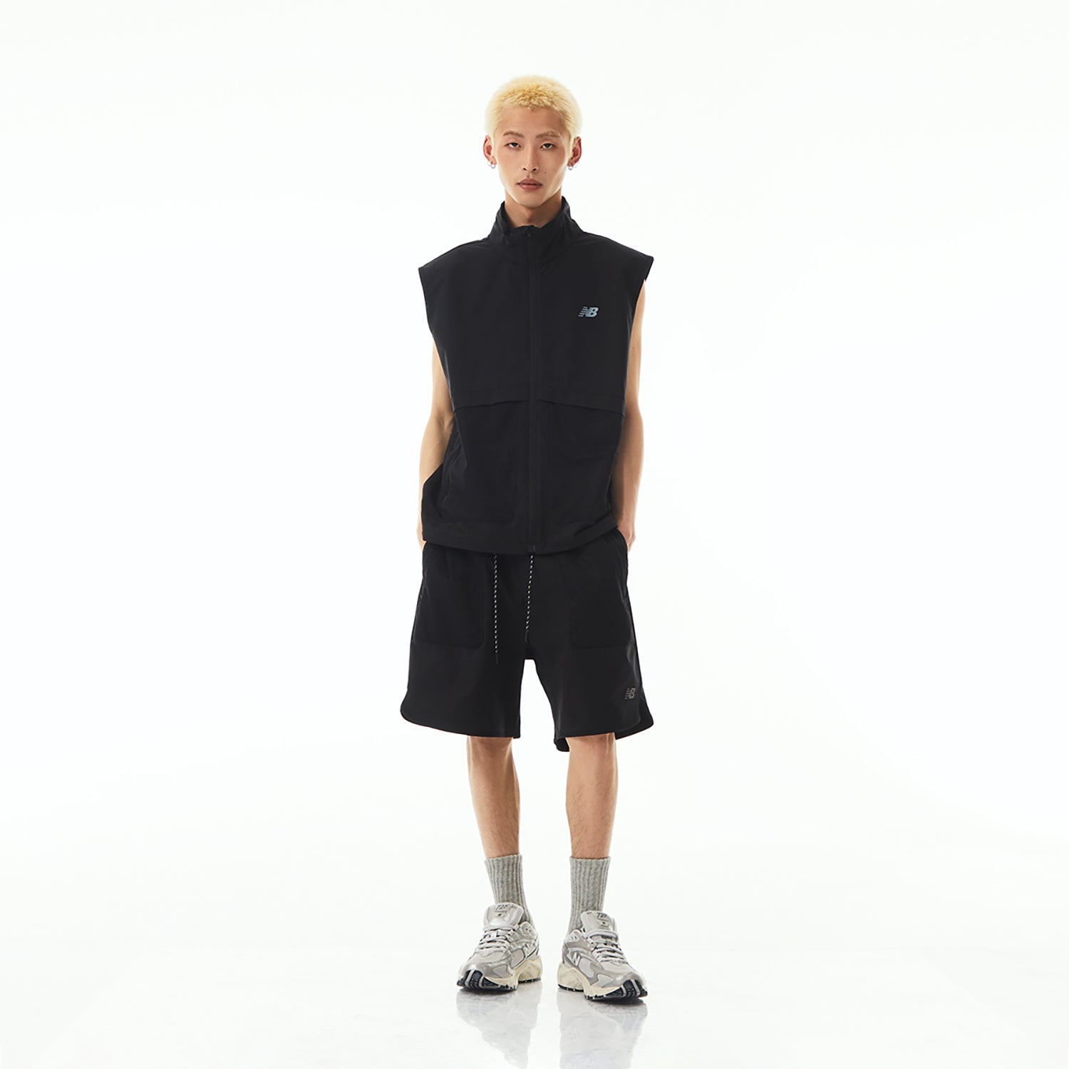 New Balance NB Logo Woven Vest 'Black' NJE24181-BK - 5