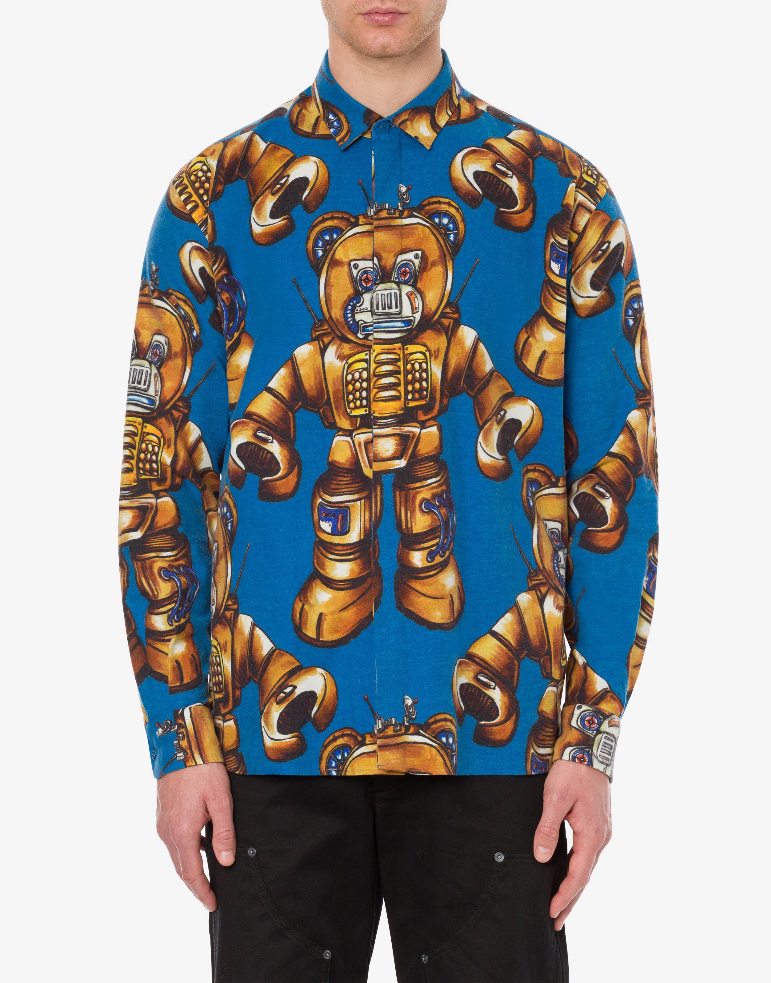 ROBOT BEAR FLANNEL SHIRT - 2