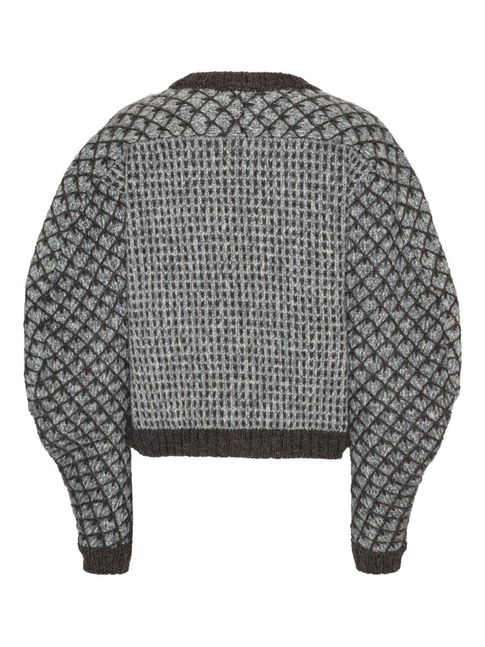 textured long-sleeve sweater - 2