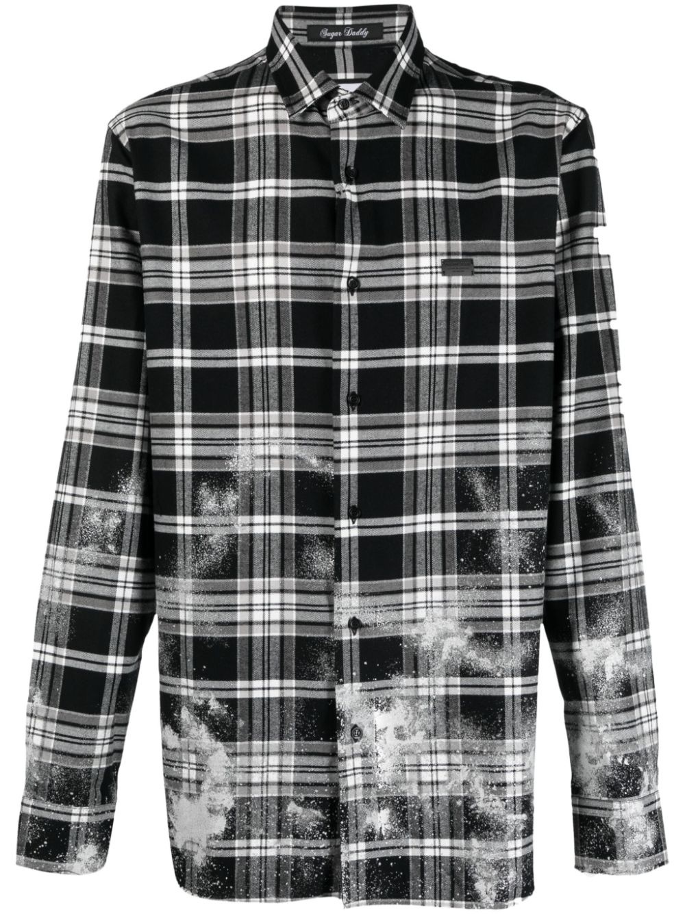 Sugar Daddy tartan-pattern flannel shirt - 1