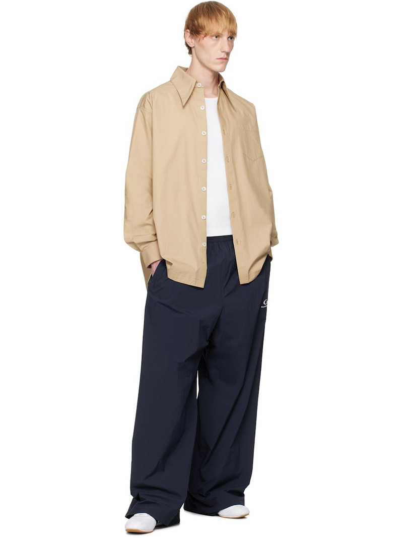 WILLY CHAVARRIA Tan Point Collar Dress Shirt outlook