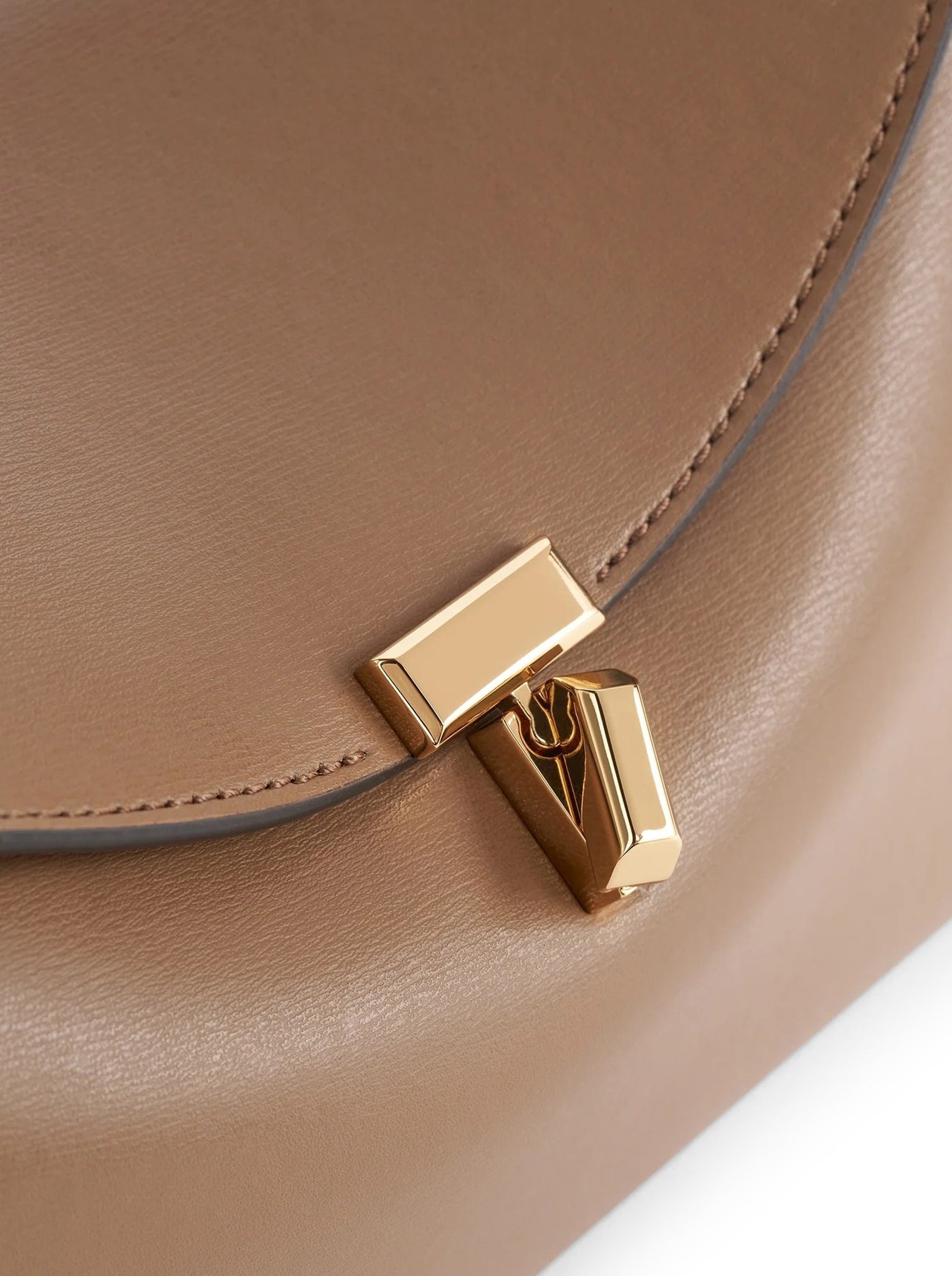 T-LOCK LEATHER CLUTCH - 5