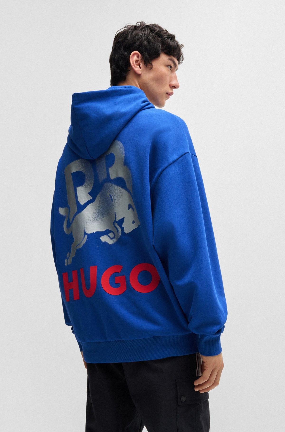 OVERSIZE-FIT COTTON FANWEAR HOODIE WITH SPECIAL BRANDING - 5