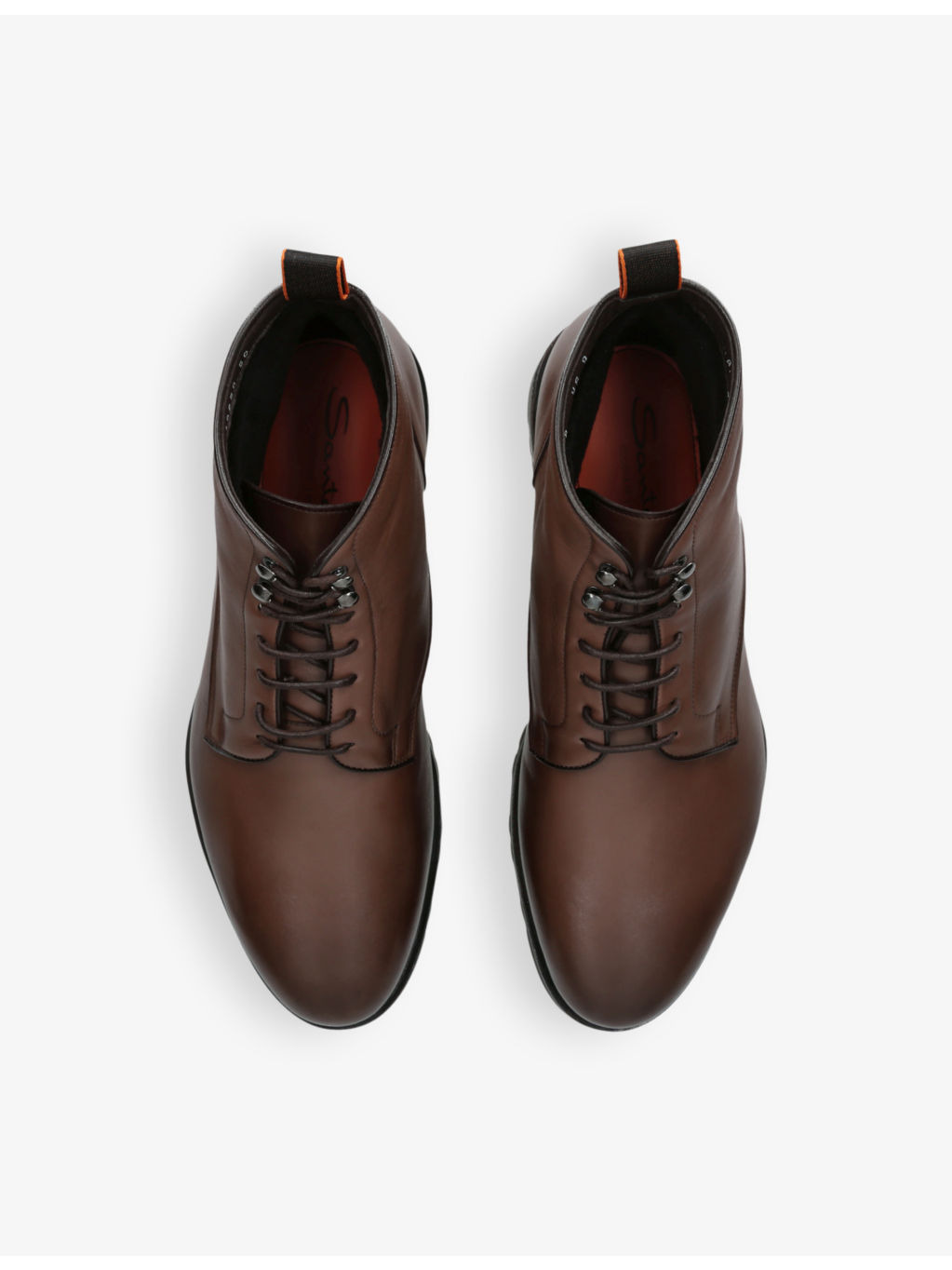 Colin lace-up flat leather ankle boots - 2