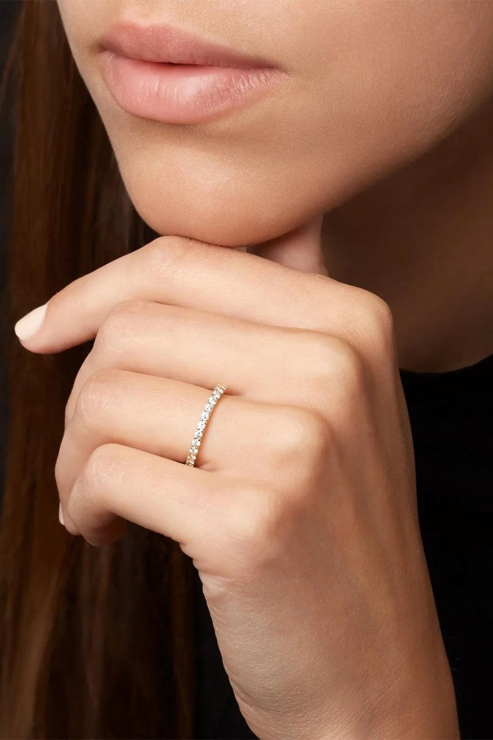 Sadie Eternity Band - Yellow Gold - 2mm - 2