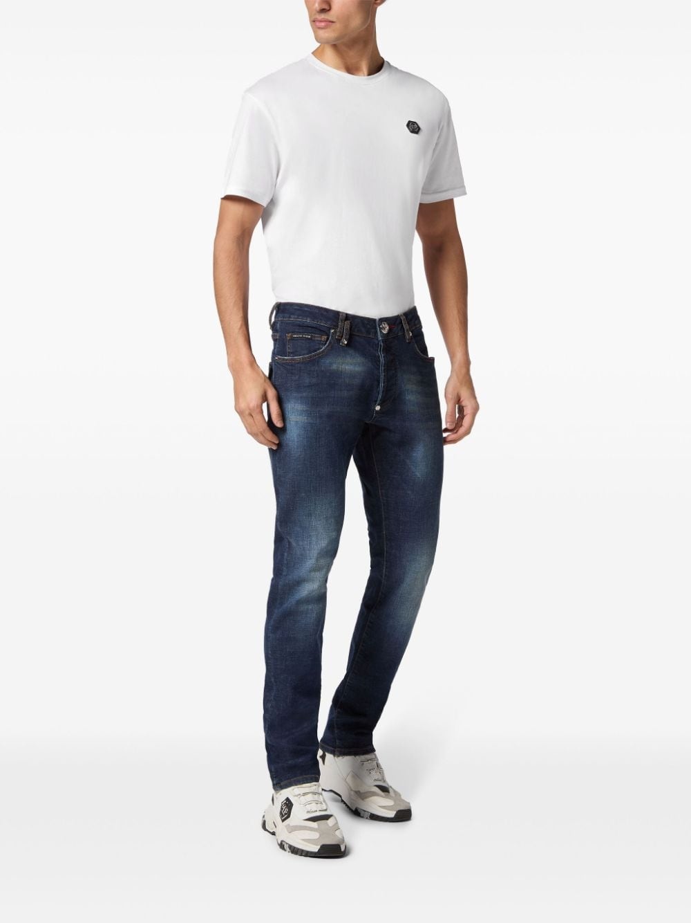 low-rise straight-leg jeans - 2