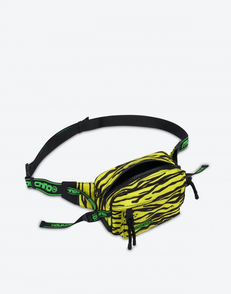 ALLOVER TIGER NYLON WAIST BAG 3