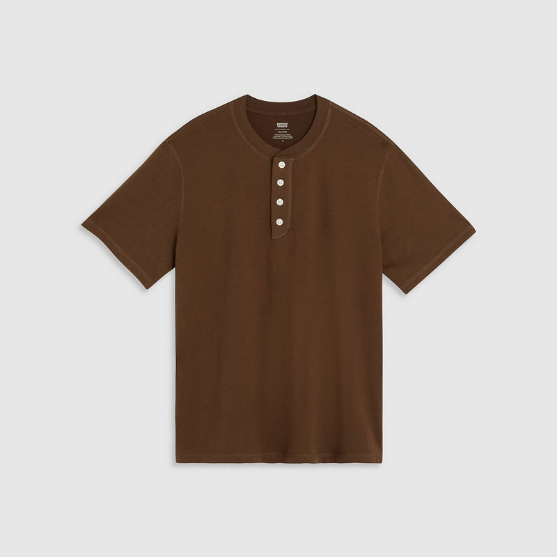 SHORT SLEEVE FOUR BUTTON HENLEY 1