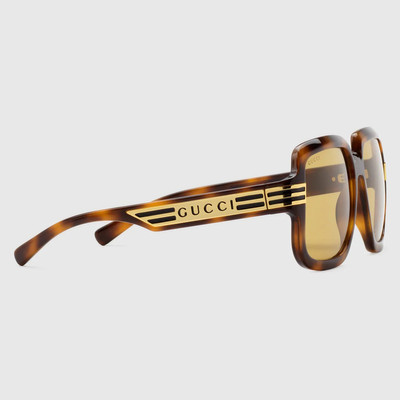 GUCCI Oversize square-frame sunglasses outlook