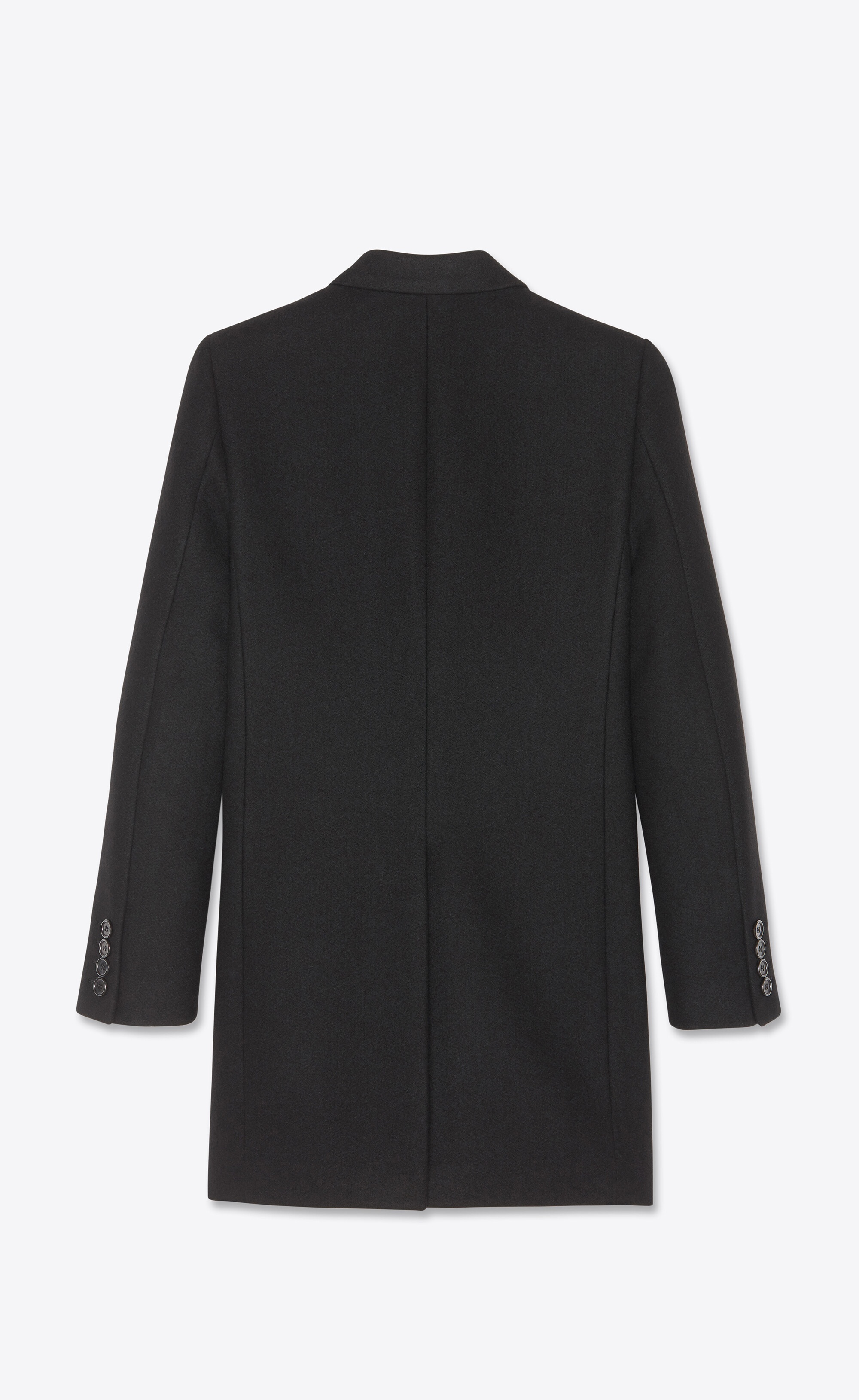 tailored coat in cashmere felt - 2