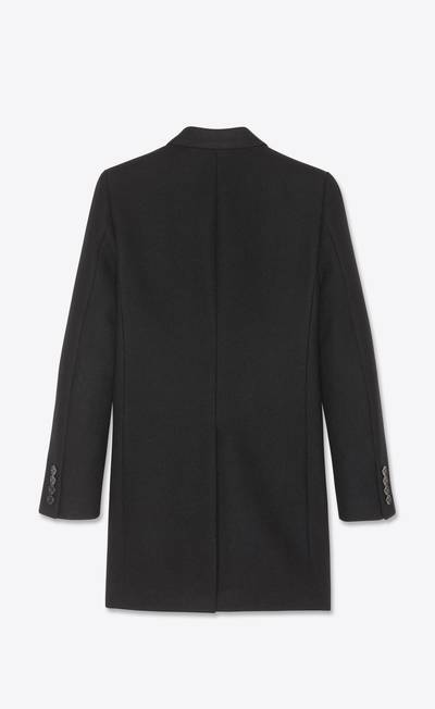 SAINT LAURENT tailored coat in cashmere felt outlook