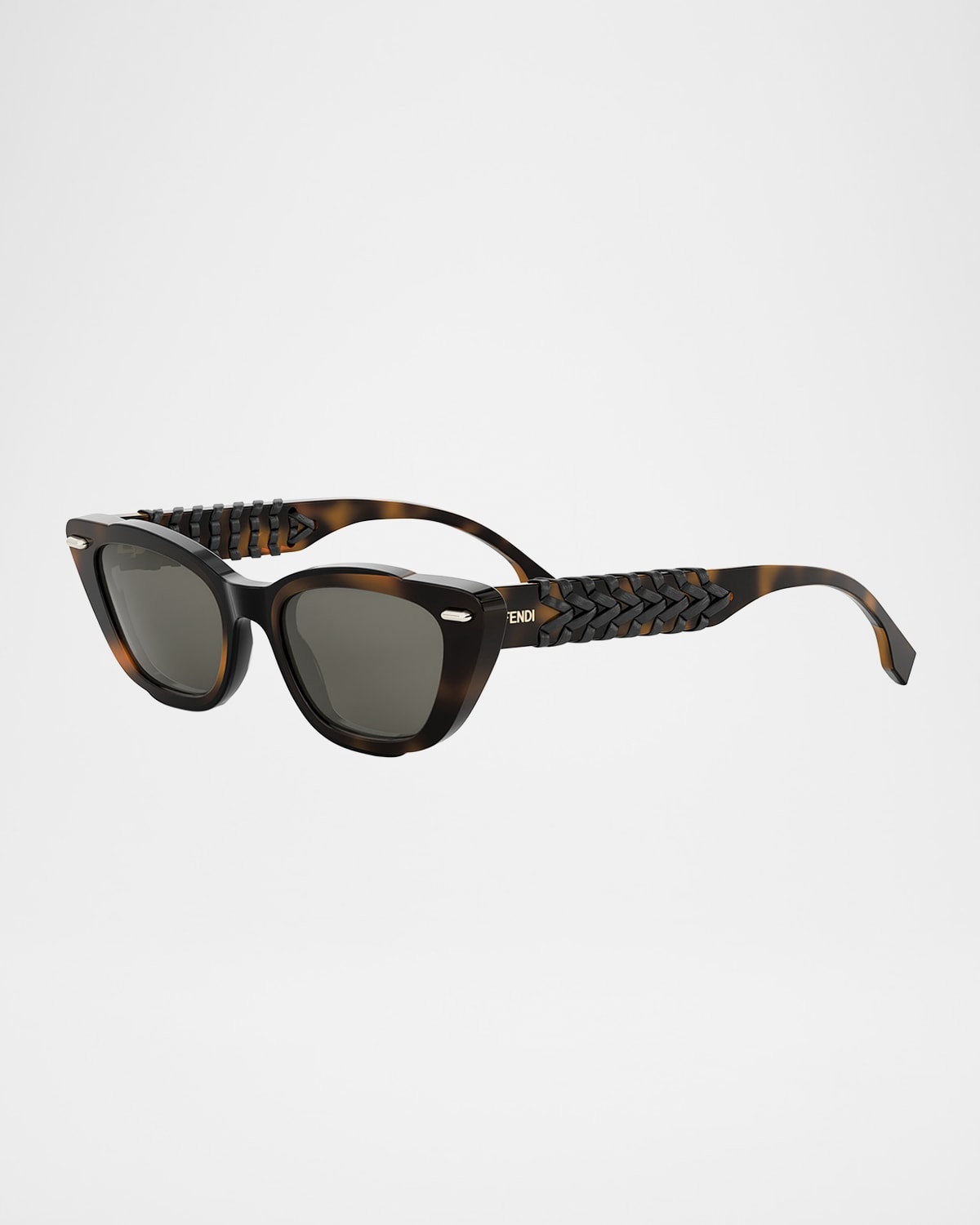 Interlace Acetate Cat-Eye Sunglasses - 3