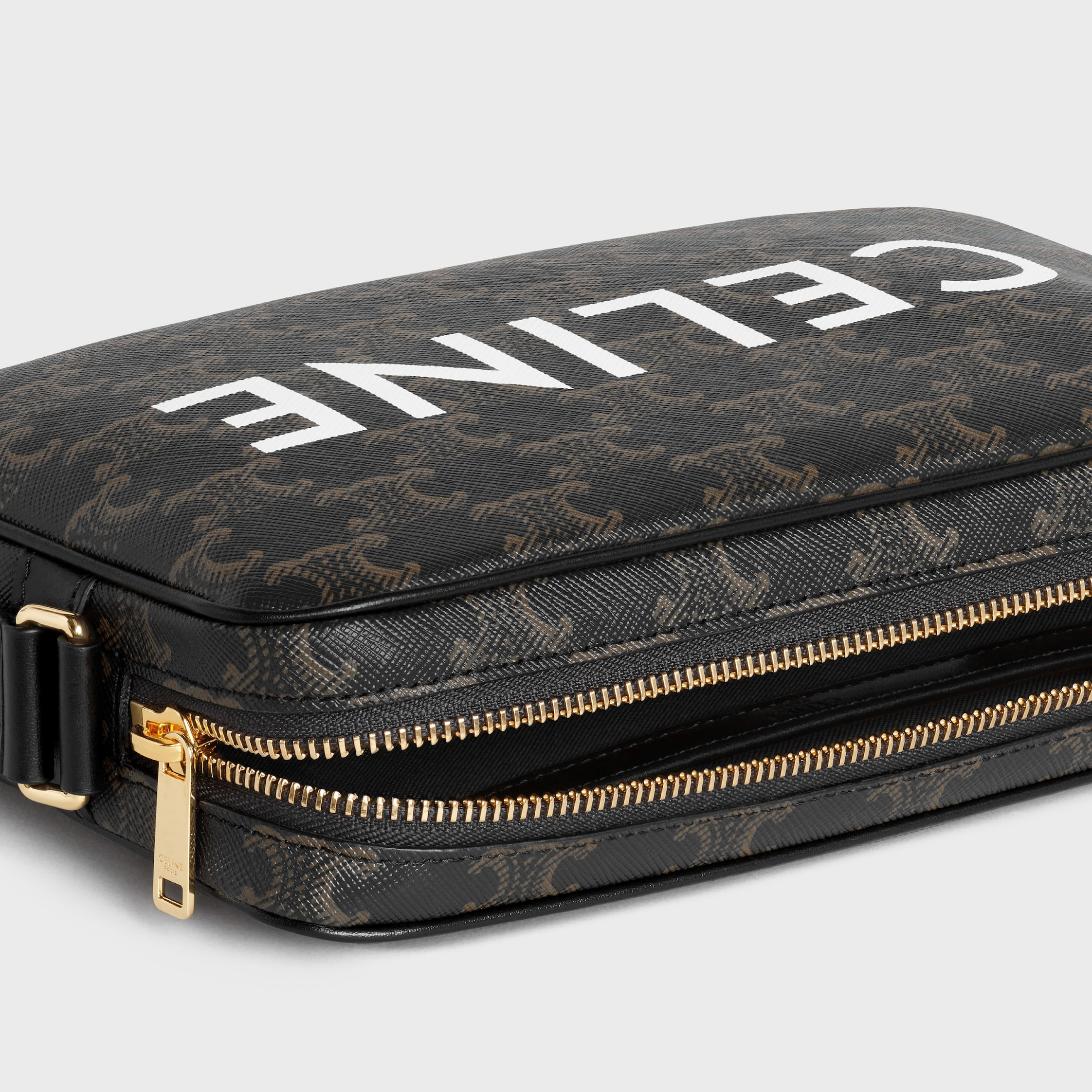 Medium Messenger Bag in Triomphe Canvas with Celine Print - 5