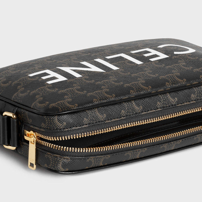 Medium Messenger Bag in Triomphe Canvas with Celine Print 5