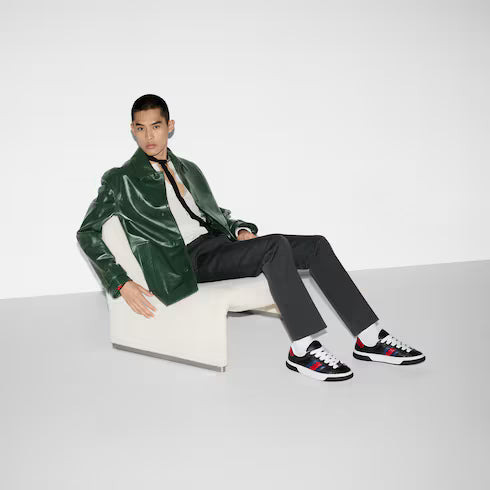 Gucci Ace Web Trainer Sneakers - 4
