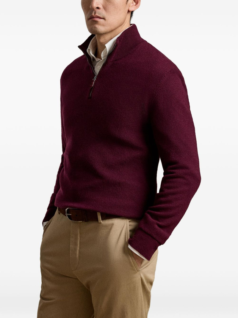 Birdseye quarter-zip sweater 3