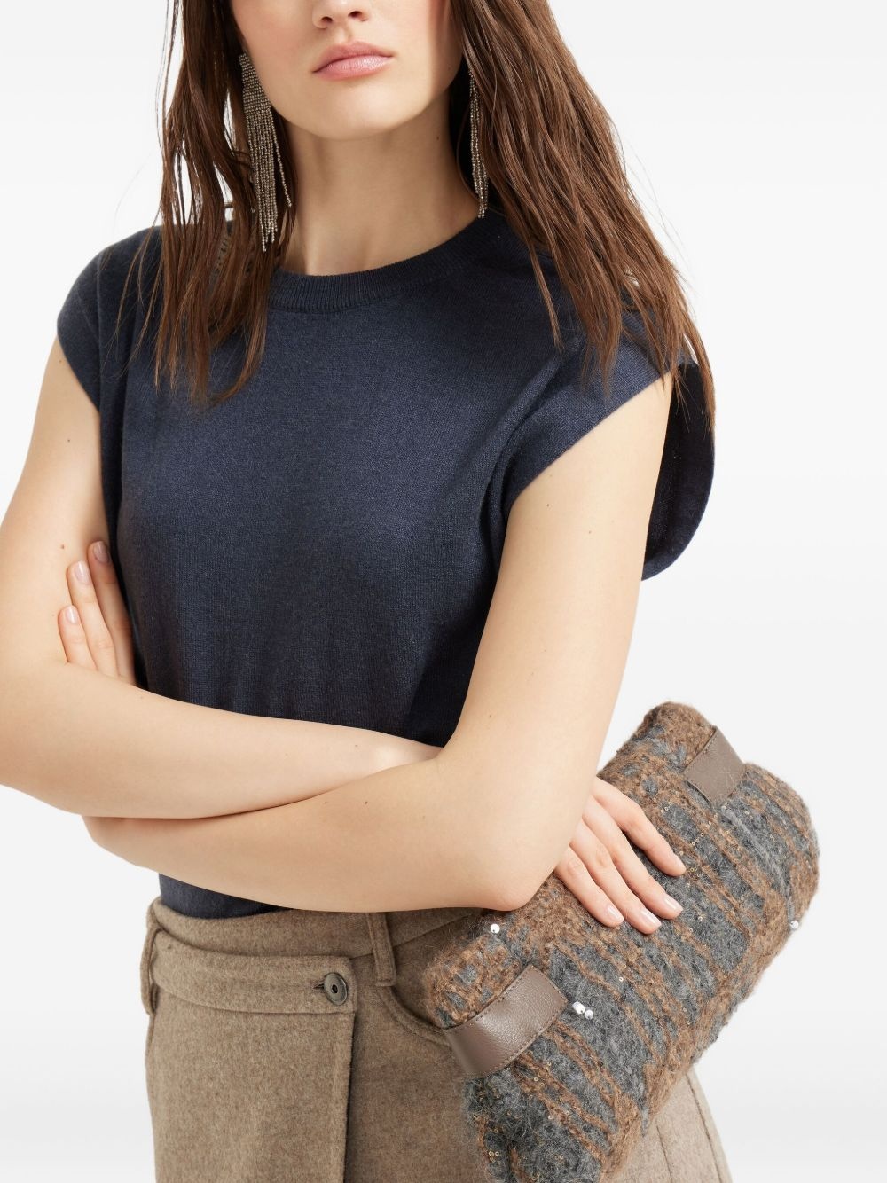 Essence sequin-embellished clutch bag - 2