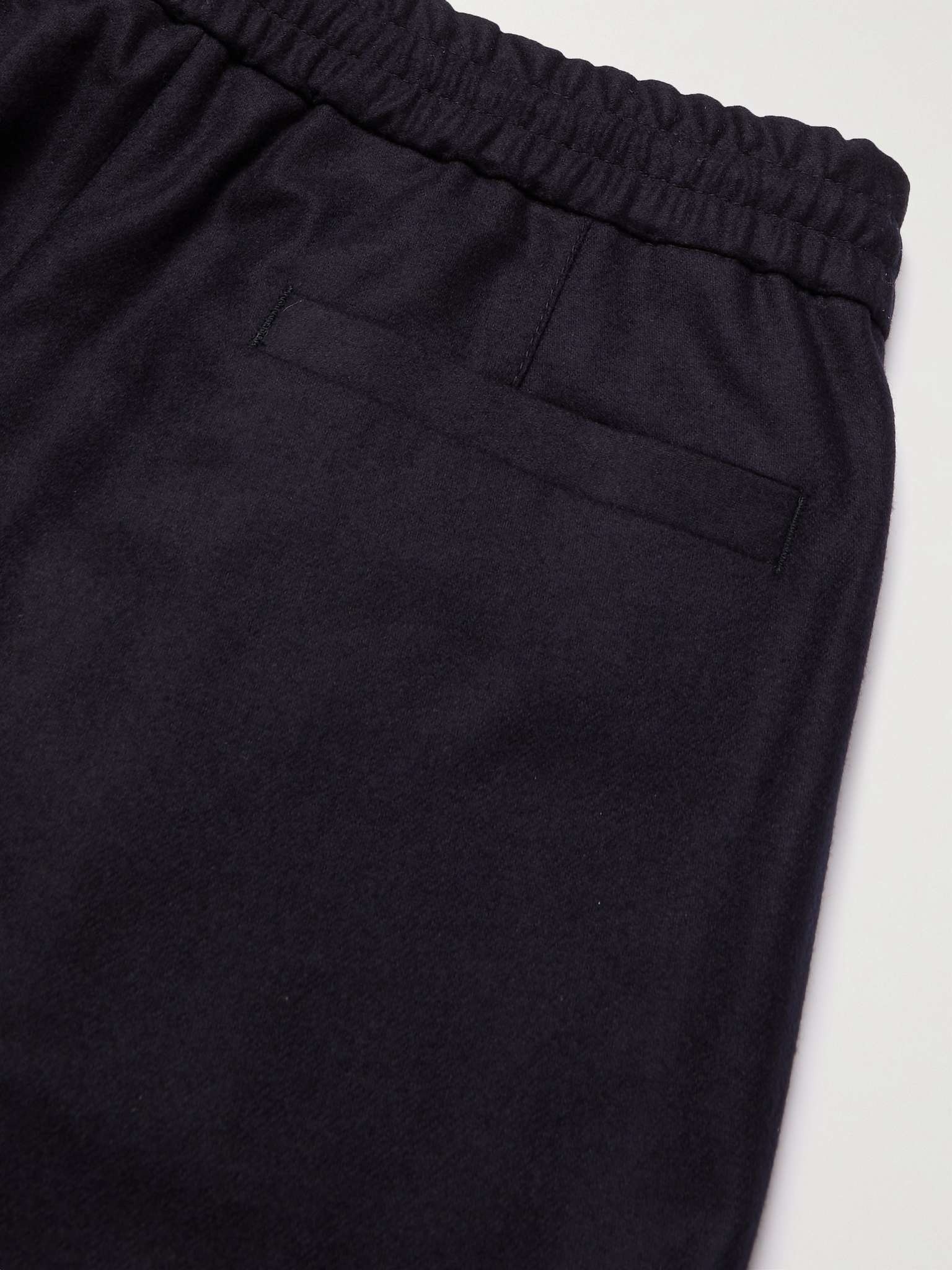 Brushed Virgin Wool-Twill Drawstring Trousers - 5