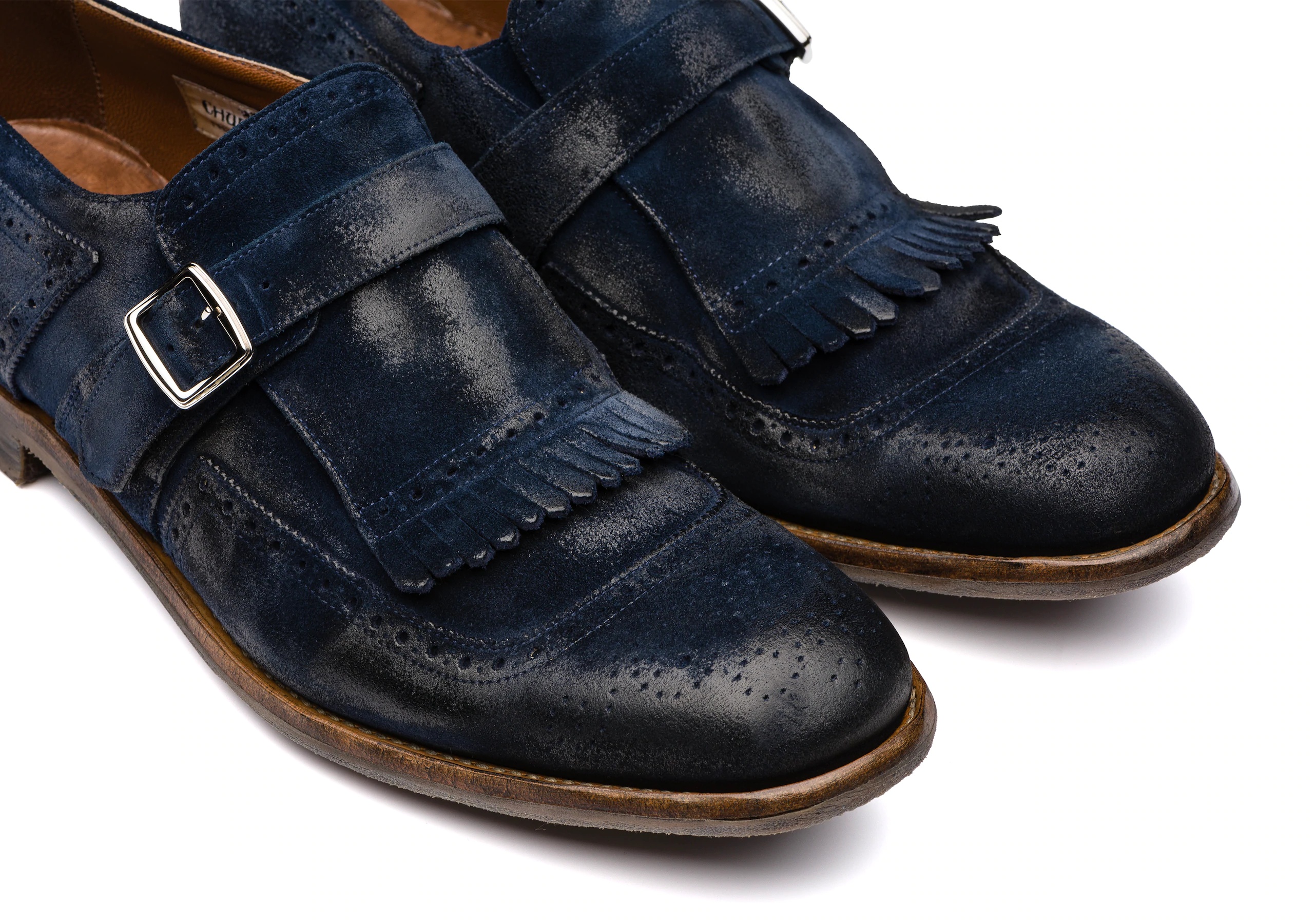 Shanghai
Vintage Suede Buckle Loafer Blue - 4