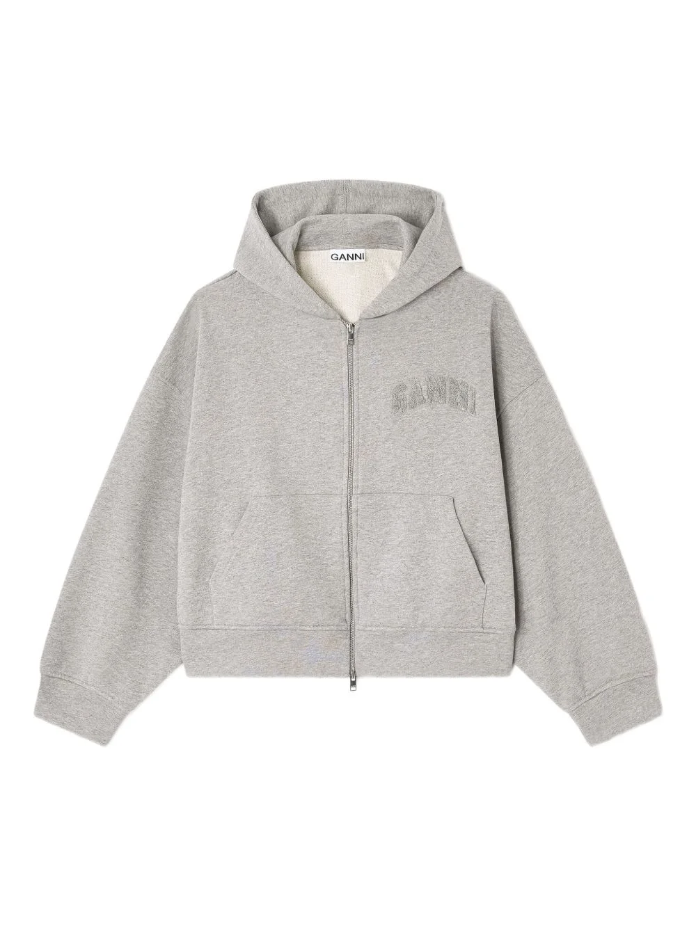 hooded zip sweatshirt - 1