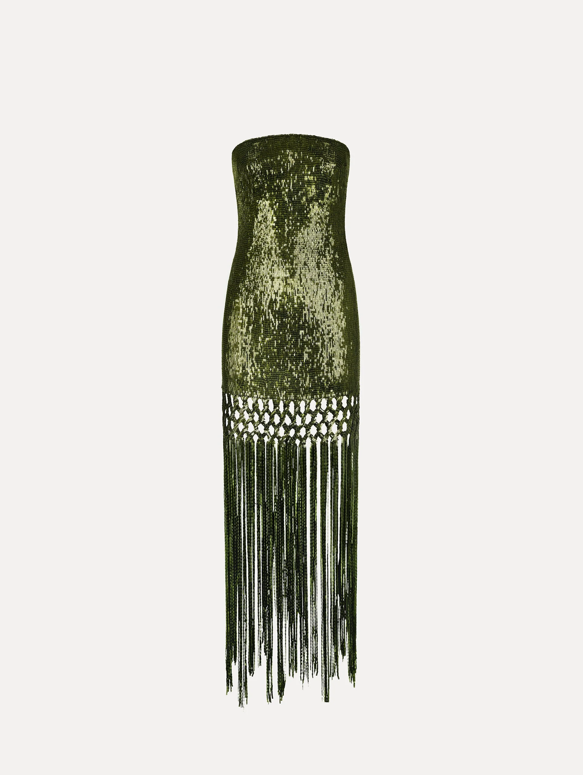 SEQUIN FRINGE GOWN - 1