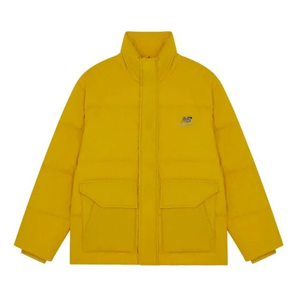 New Balance Logo Print Warm Jacket 'Yellow' AMJ14309-MSU - 1