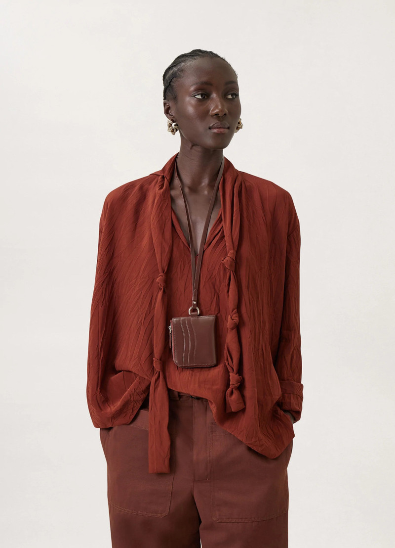 Lemaire RANSEL ZIP CARD HOLDER
GLOSSY LEATHER outlook