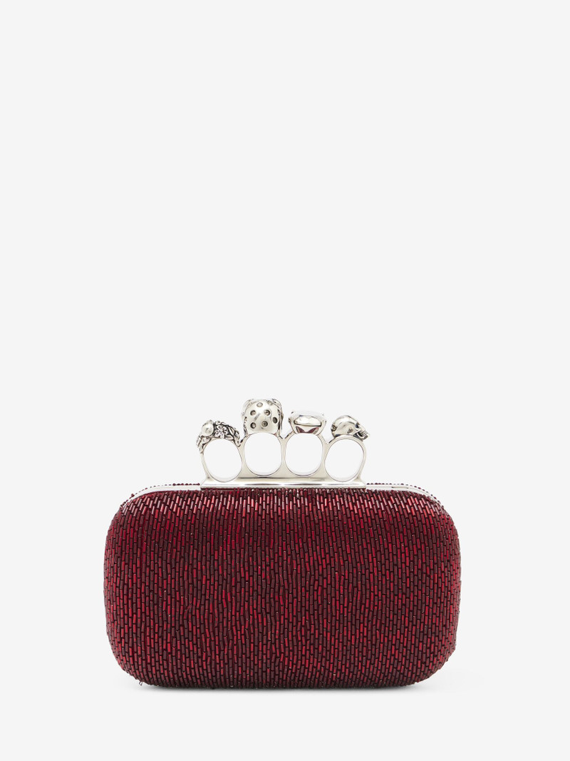 Women's Knuckle Clutch in Red 3