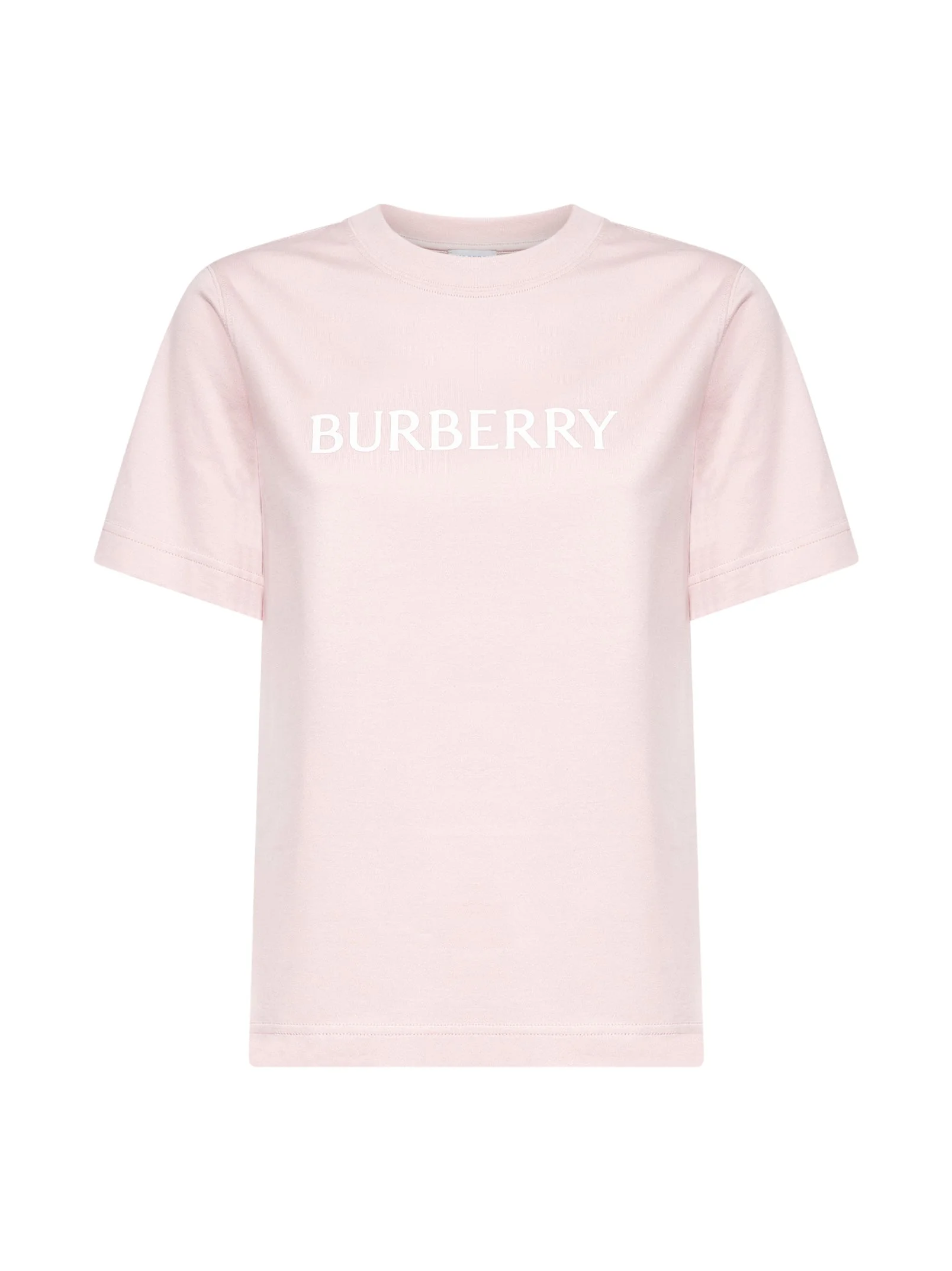 Bouquet pink cotton logo T-shirt - 1