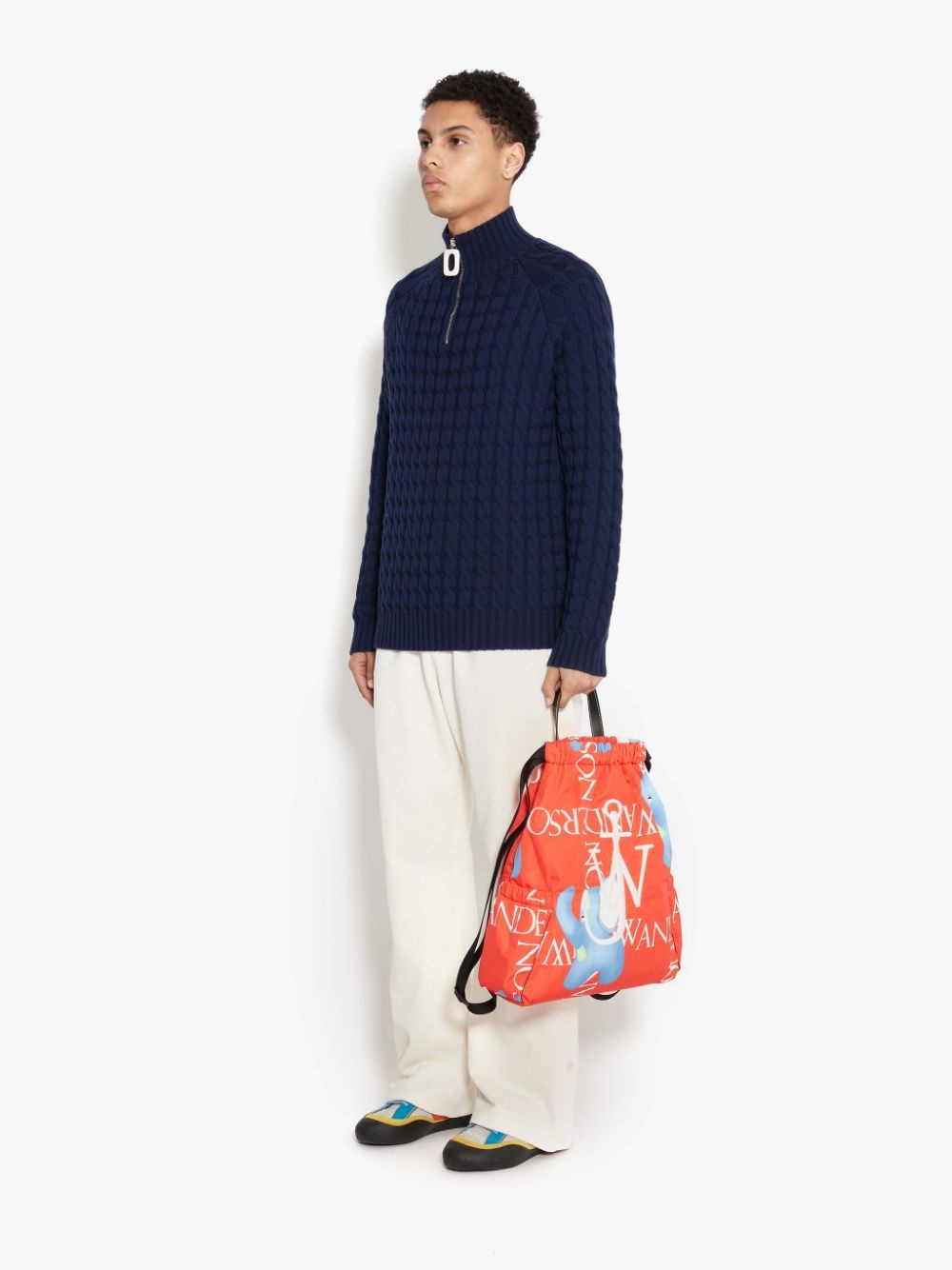 Henley cable-knit jumper - 3