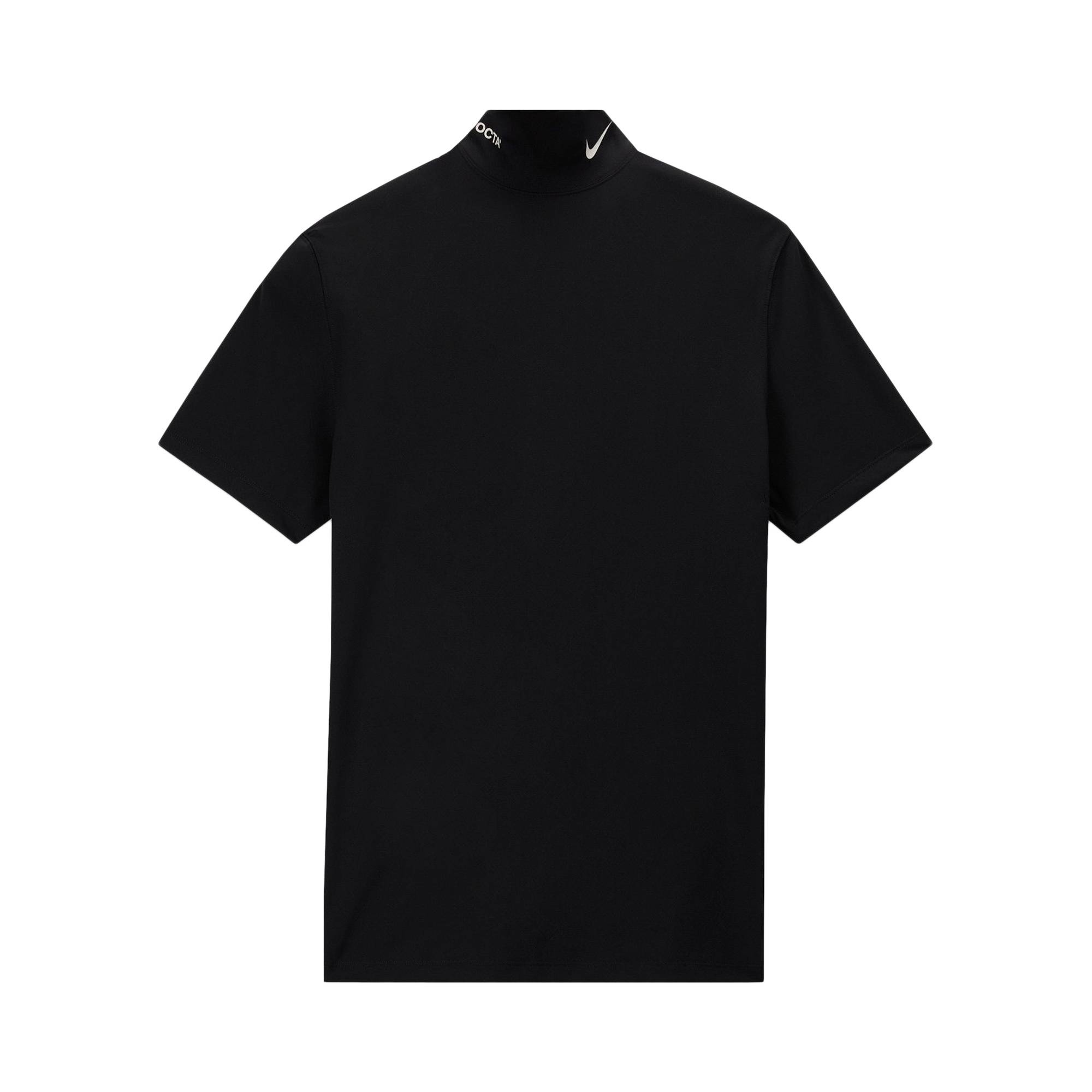 Nike NRG Nocta Mock Neck Short-Sleeve Top 'Black' - 1