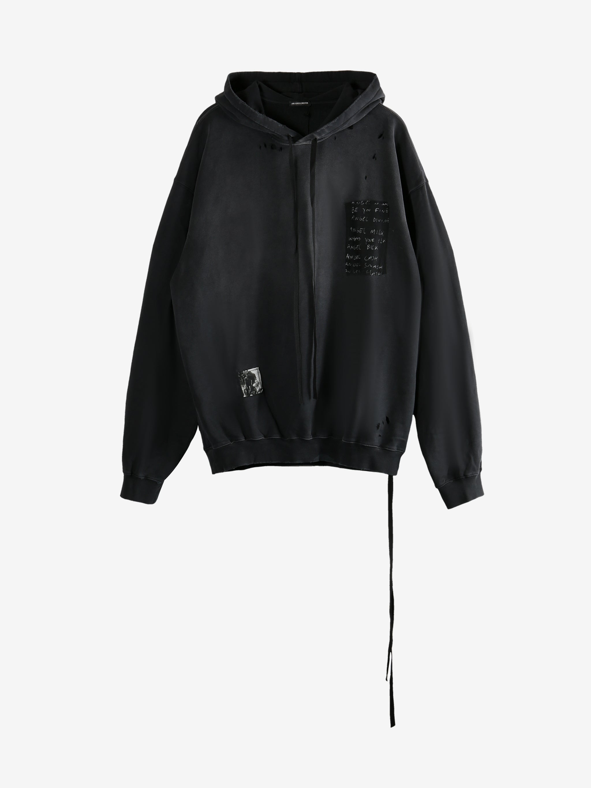 ANN DEMEULEMEESTER - Men Ollie High Comfort Hoody With Patches - 4