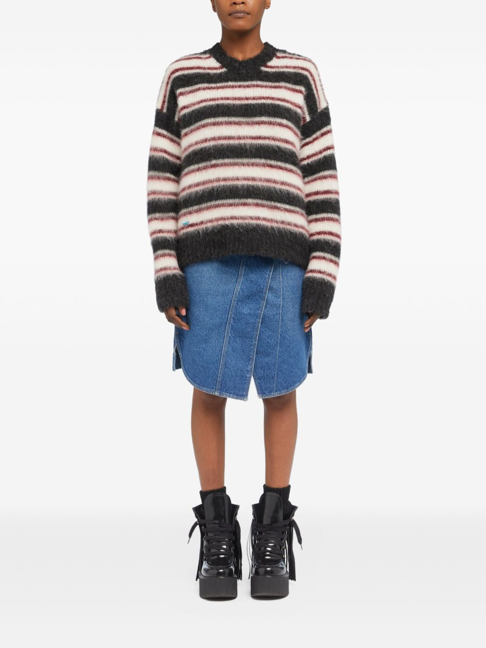 striped-pattern sweater - 2