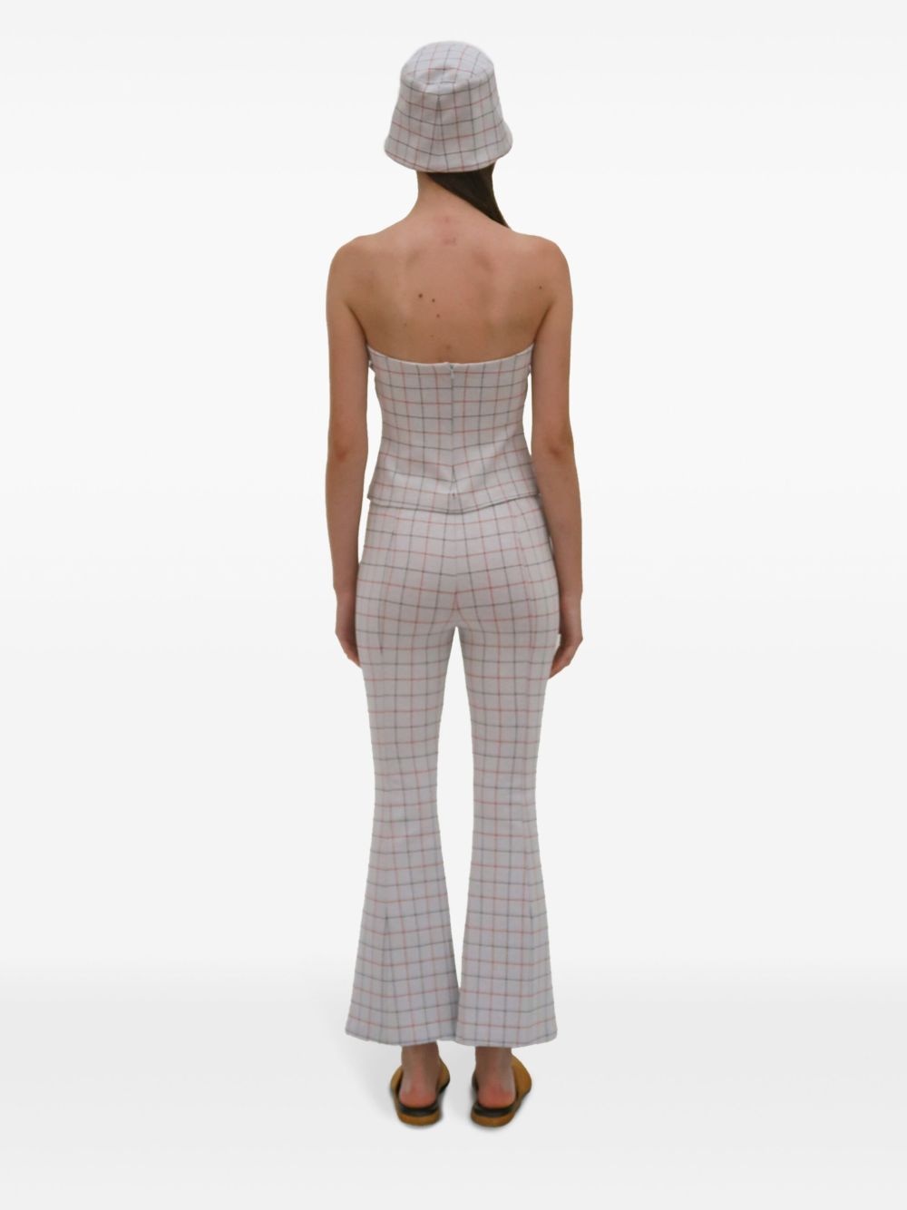 check-pattern trousers - 5