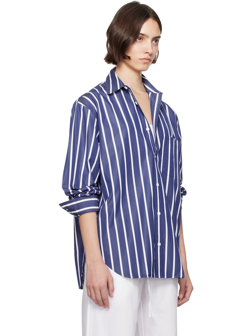 Blue Classic Stripe Shirt - 2