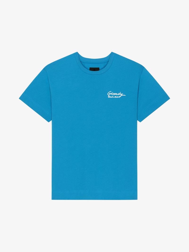 T-SHIRT IN COTTON WITH GIVENCHY LOGO 1