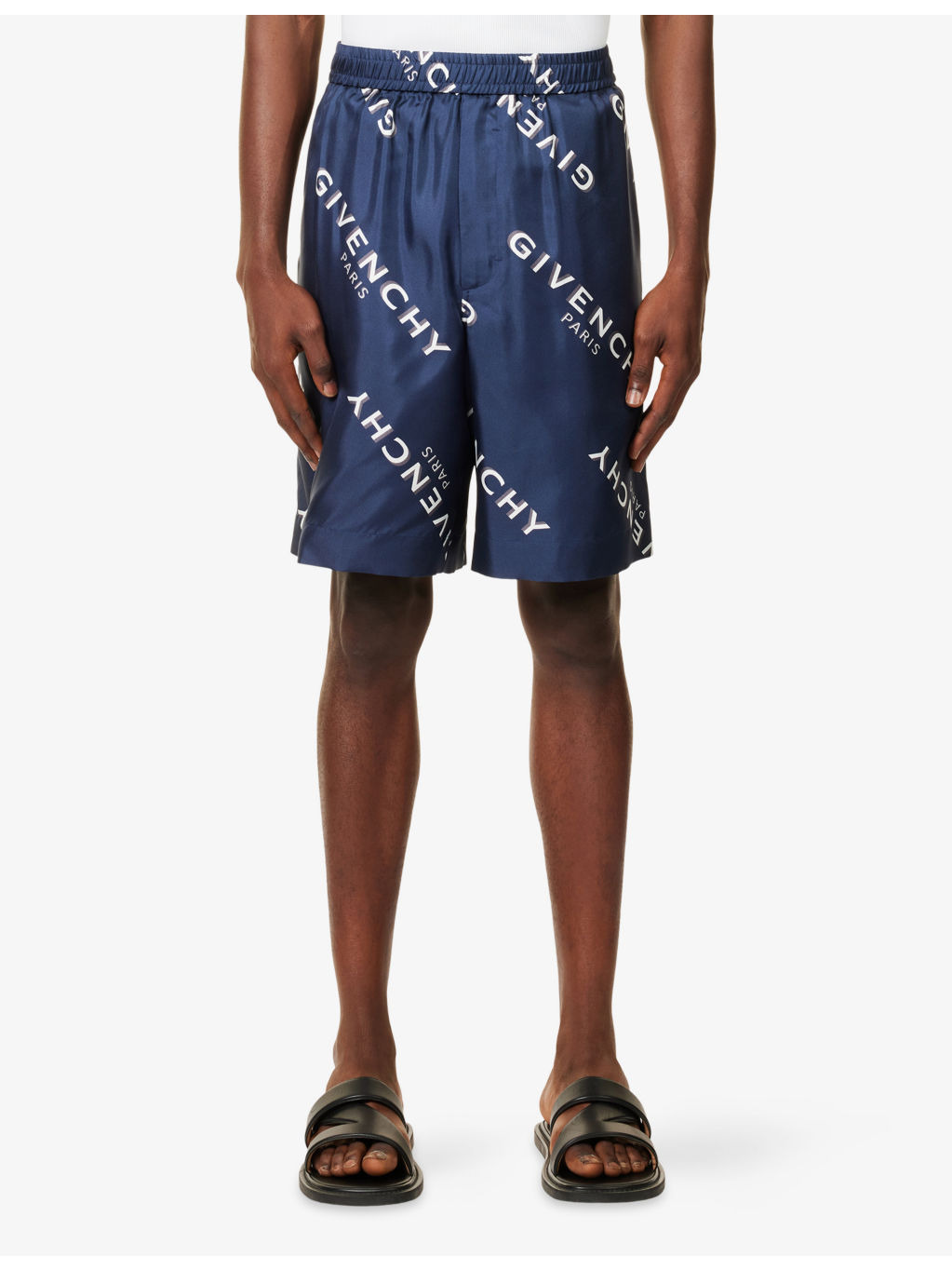 Relaxed-Fit Logo Silk Shorts - 3