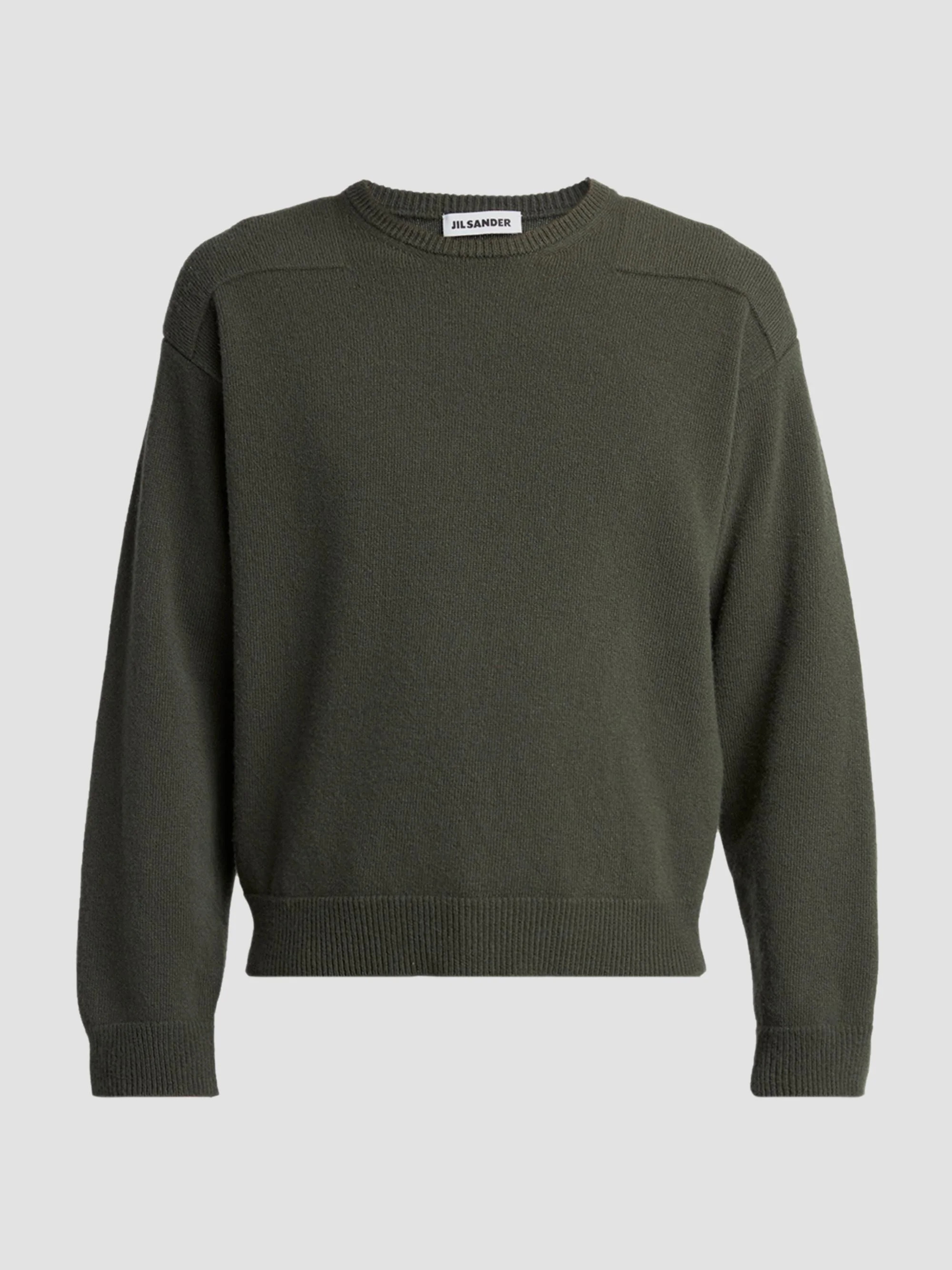 Men's Saddle Shoulder Wool-Blend Sweater - Utility - 1