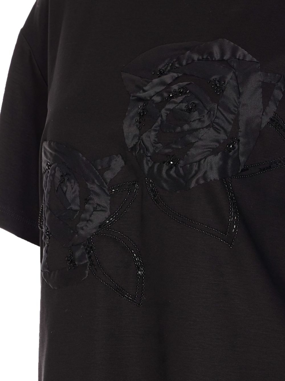 floral-appliqué t-shirt - 4